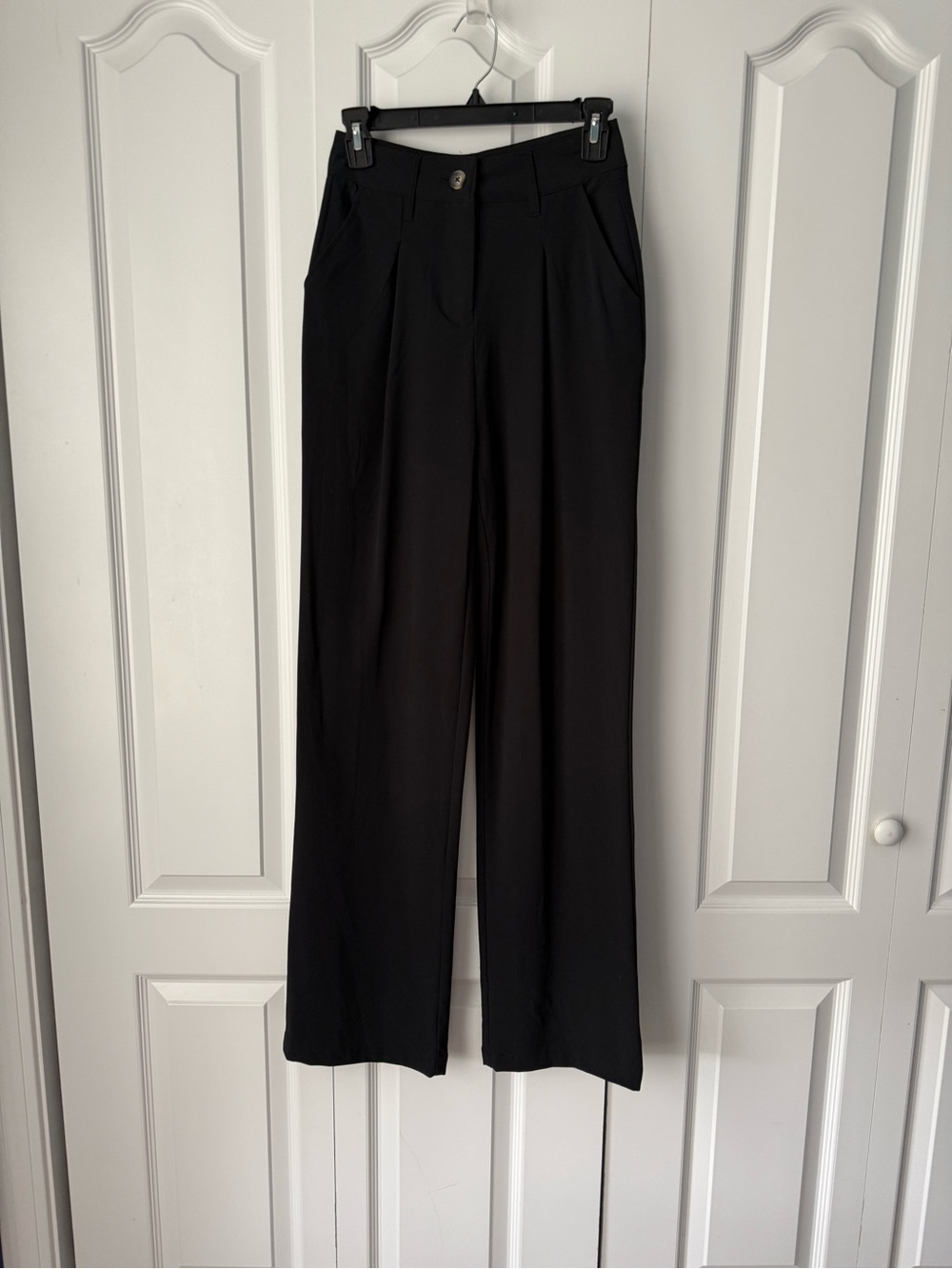 wild fable Black Wide-Leg Dress Trousers